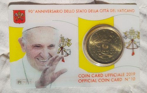 Vatikan 2019 coin card 10 - vatikan,