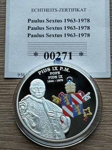 Medaille papst pius p m - -,