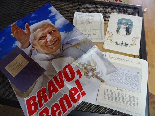 Historische unterlagen papst - historische,