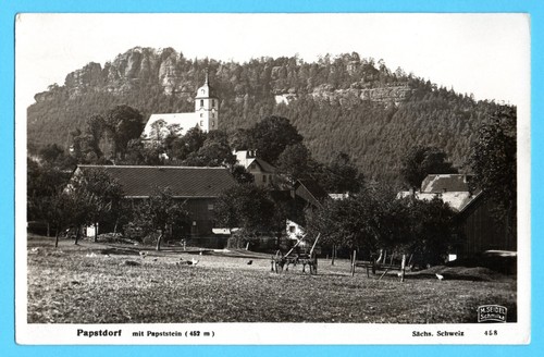 Papstdorf 1937 kirche und - -,