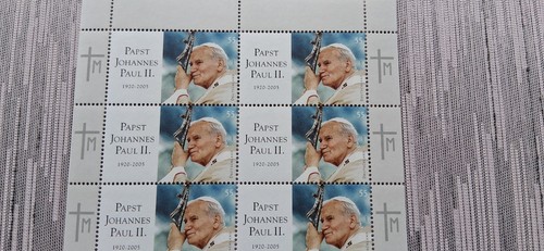 Briefmarke brd 2005 papst - briefmarke,