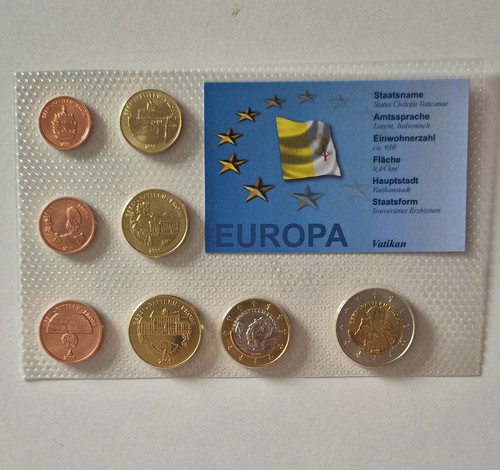 Vatikan euro kursmünzensatz - euro,