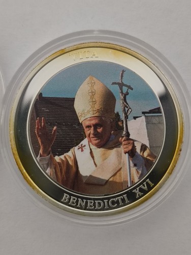 Vatikan farb medaille papst - farb-medaille,