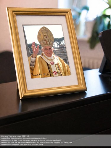 Repro autogramm papst - -,