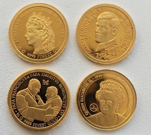 Set goldmünze 9999 - 0,5g, .9999