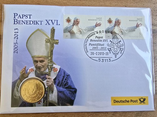 Vatikan münzbrief 2012 50 - münzbrief,