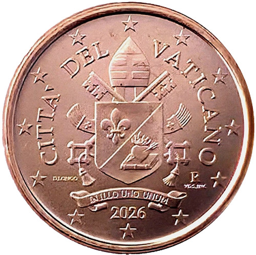 Vatikan 2026 euro cent - vatikan, 2
