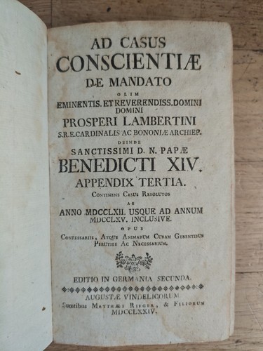 Papst benedikt xiv - benedikt, ad